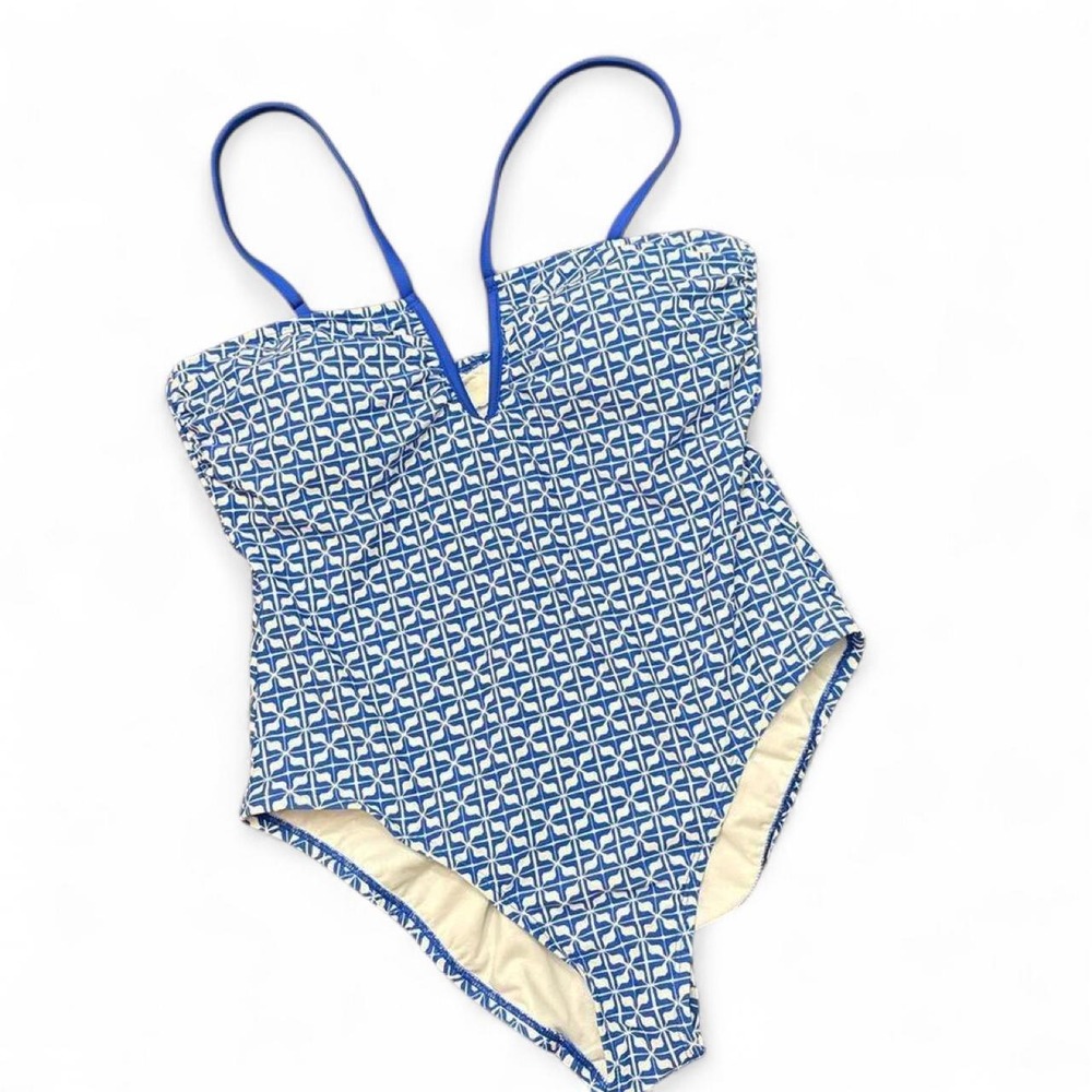 Shade & Shore Women's Binded Halter V Neck Regular Leg Full Coverage One Piece